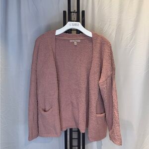 Dusty‎ Rose Open Cardigan